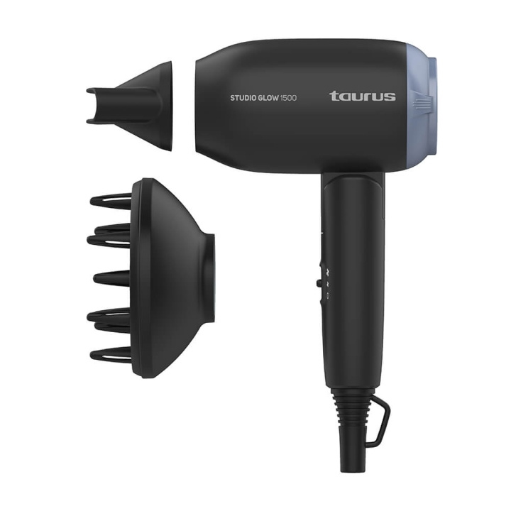 Taurus Hair Dryer 1400W Studio Glow 1500 Black in the group BEAUTY & HEALTH / Hair & Styling / Styling Tools / Hair dryer at TP E-commerce Nordic AB (C25782)