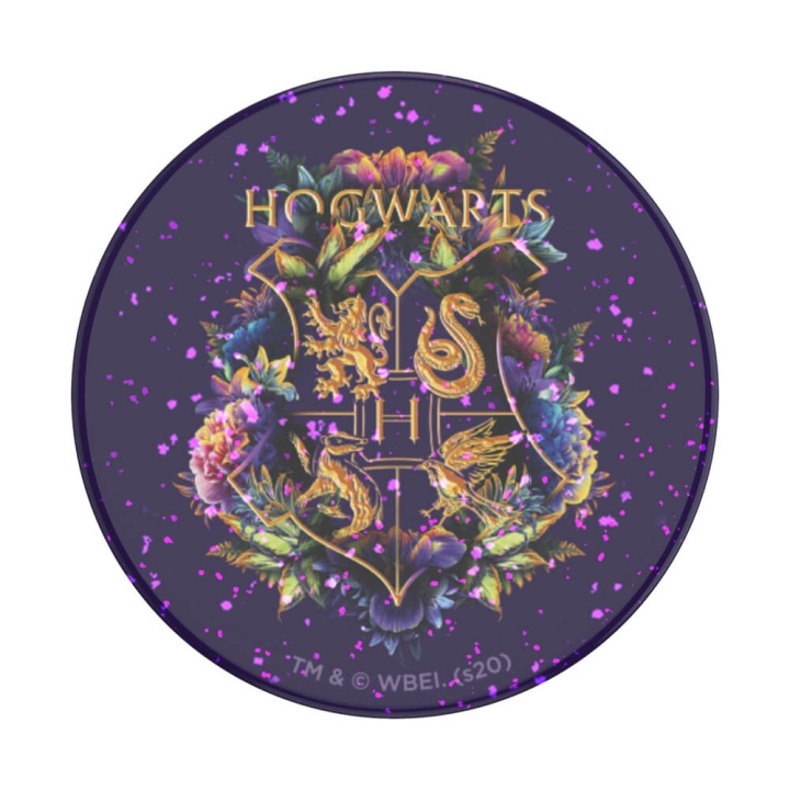 PopSockets PopGrip Glitter Hogwarts Floral in the group SMARTPHONE & TABLETS / Other accessories / Popsockets at TP E-commerce Nordic AB (C25845)