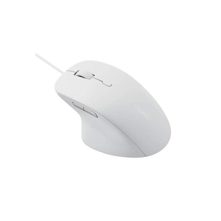 Rapoo Mouse N500 USB Wired Silent Optical White in the group COMPUTERS & PERIPHERALS / Mice & Keyboards / Mice / Corded at TP E-commerce Nordic AB (C25920)