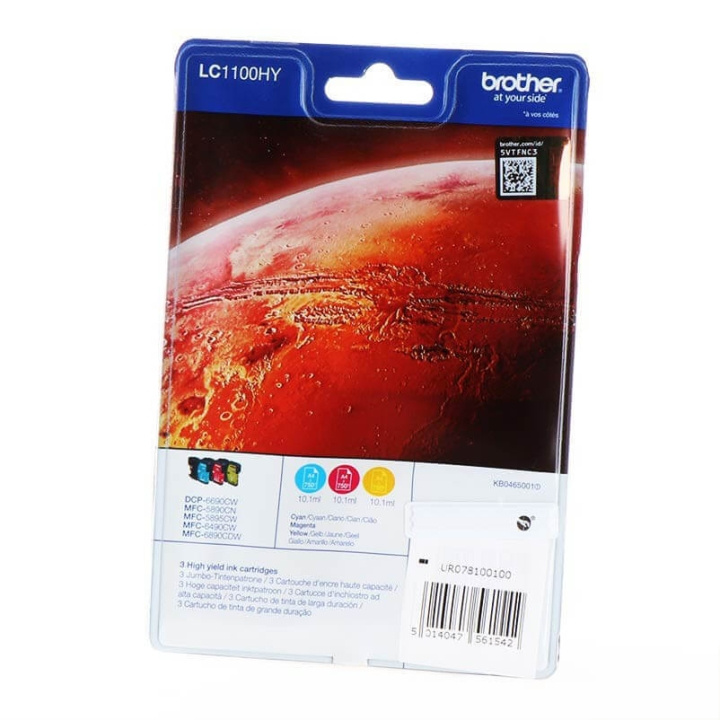 Brother Ink LC1100HYRBWBPDR LC-1100HY Rainbow-pack in the group COMPUTERS & PERIPHERALS / Printers & Accessories / Ink & Toner / Toner / Brother at TP E-commerce Nordic AB (C26013)