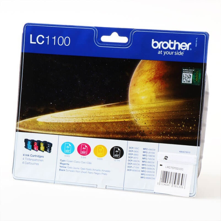 Brother Ink LC1100VALBPDR LC-1100 Multipack in the group COMPUTERS & PERIPHERALS / Printers & Accessories / Ink & Toner / Toner / Brother at TP E-commerce Nordic AB (C26017)