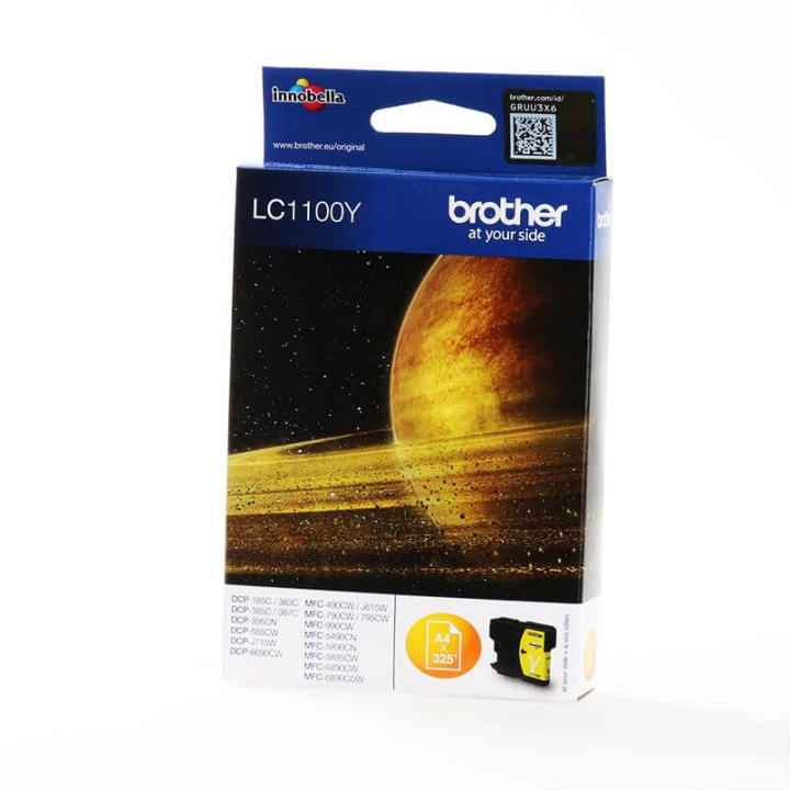 Brother Ink LC1100Y LC-1100 Yellow in the group COMPUTERS & PERIPHERALS / Printers & Accessories / Ink & Toner / Ink cartridges / Brother at TP E-commerce Nordic AB (C26018)