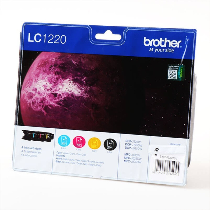 Brother Ink LC1220VALBPDR LC-1220 Multipack in the group COMPUTERS & PERIPHERALS / Printers & Accessories / Ink & Toner / Ink cartridges / Brother at TP E-commerce Nordic AB (C26027)