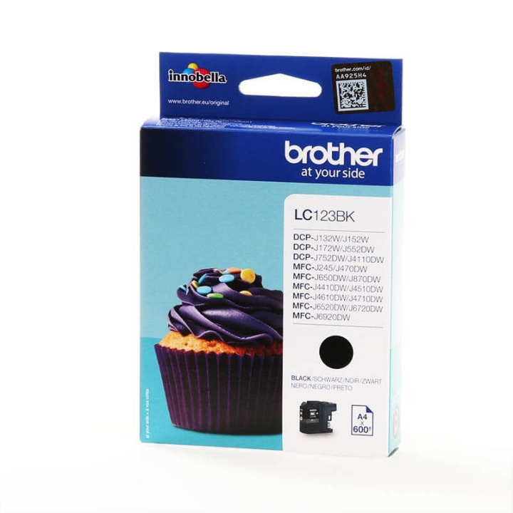 Brother Ink LC123BK LC-123 Black in the group COMPUTERS & PERIPHERALS / Printers & Accessories / Ink & Toner / Ink cartridges / Brother at TP E-commerce Nordic AB (C26029)