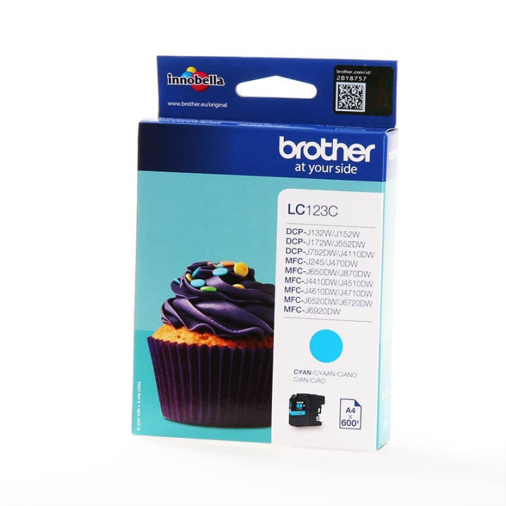 Brother Ink LC123C LC-123 Cyan in the group COMPUTERS & PERIPHERALS / Printers & Accessories / Ink & Toner / Ink cartridges / Brother at TP E-commerce Nordic AB (C26031)