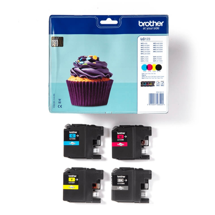 Brother Ink LC123VALBPDR LC-123 Multipack in the group COMPUTERS & PERIPHERALS / Printers & Accessories / Ink & Toner / Toner / Brother at TP E-commerce Nordic AB (C26034)