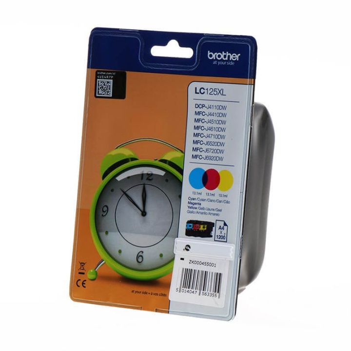 Brother Ink LC125XLRBWBPDR LC-125XL Rainbow-pack in the group COMPUTERS & PERIPHERALS / Printers & Accessories / Ink & Toner / Toner / Brother at TP E-commerce Nordic AB (C26044)