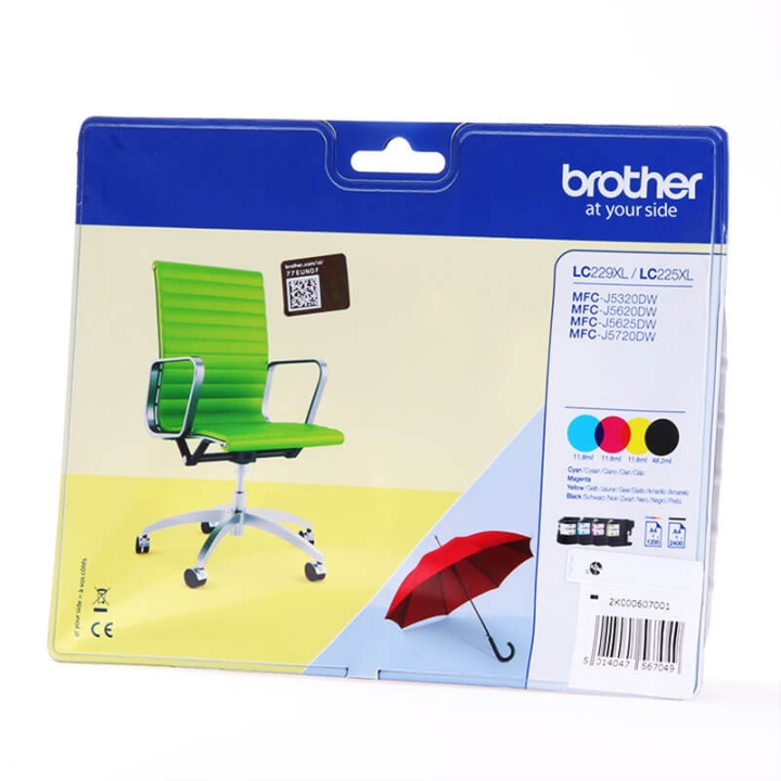 Brother Ink LC229XLVALBPDR LC-229XL Multipack in the group COMPUTERS & PERIPHERALS / Printers & Accessories / Ink & Toner / Toner / Brother at TP E-commerce Nordic AB (C26077)