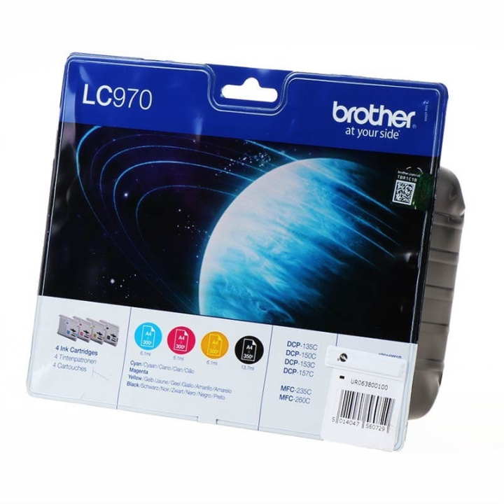 Brother Ink LC970VALBPDR LC-970 Multipack in the group COMPUTERS & PERIPHERALS / Printers & Accessories / Ink & Toner / Toner / Brother at TP E-commerce Nordic AB (C26133)