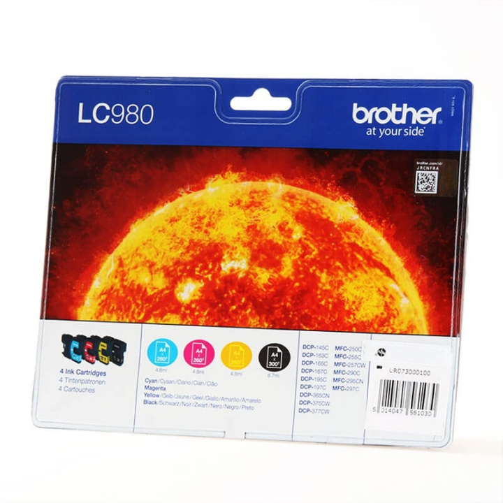 Brother Ink LC980VALBPDR LC-980 Multipack in the group COMPUTERS & PERIPHERALS / Printers & Accessories / Ink & Toner / Toner / Brother at TP E-commerce Nordic AB (C26138)