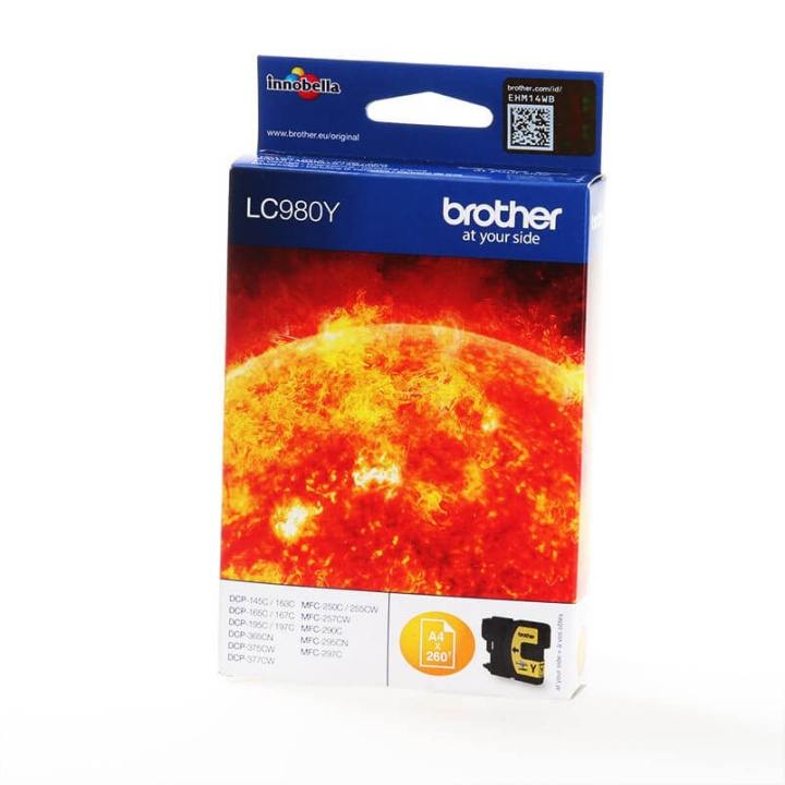 Brother Ink LC980Y LC-980 Yellow in the group COMPUTERS & PERIPHERALS / Printers & Accessories / Ink & Toner / Toner / Brother at TP E-commerce Nordic AB (C26139)