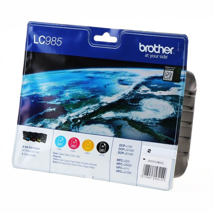 Brother Ink LC985VALBPDR LC-985 Multipack in the group COMPUTERS & PERIPHERALS / Printers & Accessories / Ink & Toner / Toner / Brother at TP E-commerce Nordic AB (C26145)