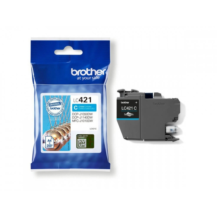 Brother Ink LC421C LC-421 Cyan in the group COMPUTERS & PERIPHERALS / Printers & Accessories / Ink & Toner / Toner / Brother at TP E-commerce Nordic AB (C26148)