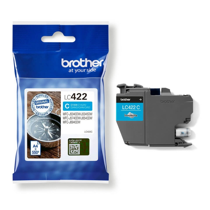 Brother Ink LC422C LC-422 Cyan in the group COMPUTERS & PERIPHERALS / Printers & Accessories / Ink & Toner / Toner / Brother at TP E-commerce Nordic AB (C26166)