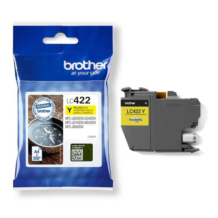 Brother Ink LC422Y LC-422 Yellow in the group COMPUTERS & PERIPHERALS / Printers & Accessories / Ink & Toner / Toner / Brother at TP E-commerce Nordic AB (C26168)