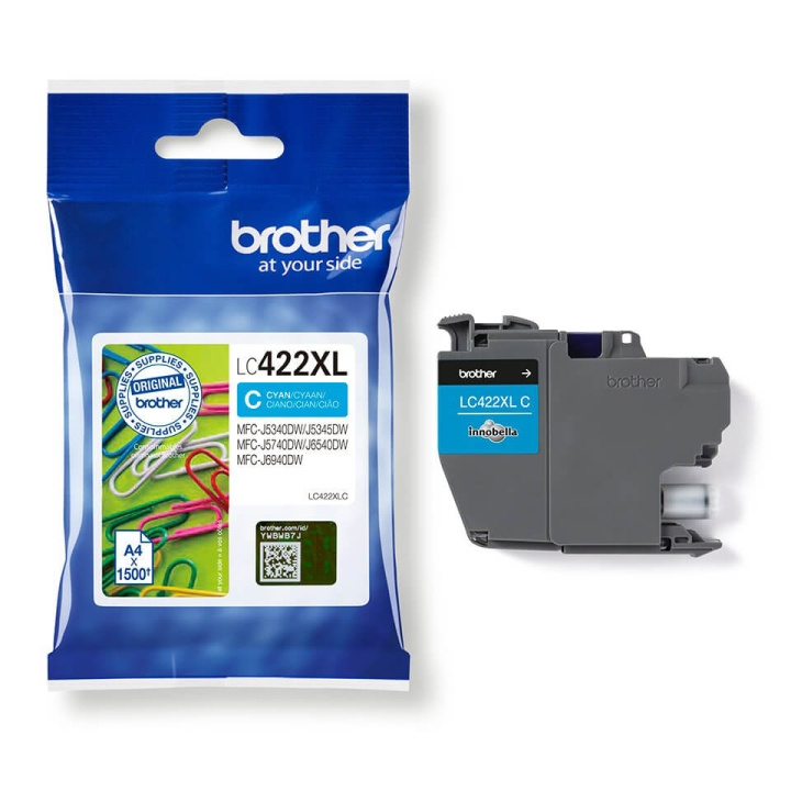 Brother Ink LC422XLC LC-422 Cyan in the group COMPUTERS & PERIPHERALS / Printers & Accessories / Ink & Toner / Toner / Brother at TP E-commerce Nordic AB (C26170)