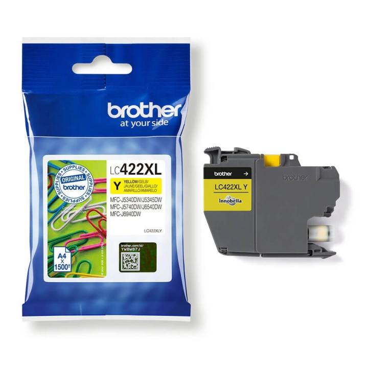 Brother Ink LC422XLY LC-422 Yellow in the group COMPUTERS & PERIPHERALS / Printers & Accessories / Ink & Toner / Toner / Brother at TP E-commerce Nordic AB (C26172)
