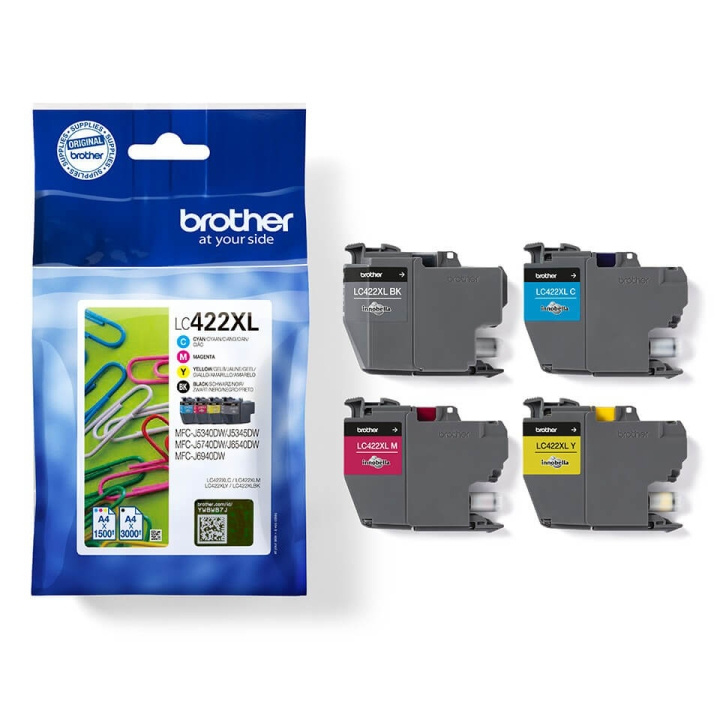 Brother Ink LC422XLVAL LC-422 Multipack in the group COMPUTERS & PERIPHERALS / Printers & Accessories / Ink & Toner / Toner / Brother at TP E-commerce Nordic AB (C26175)