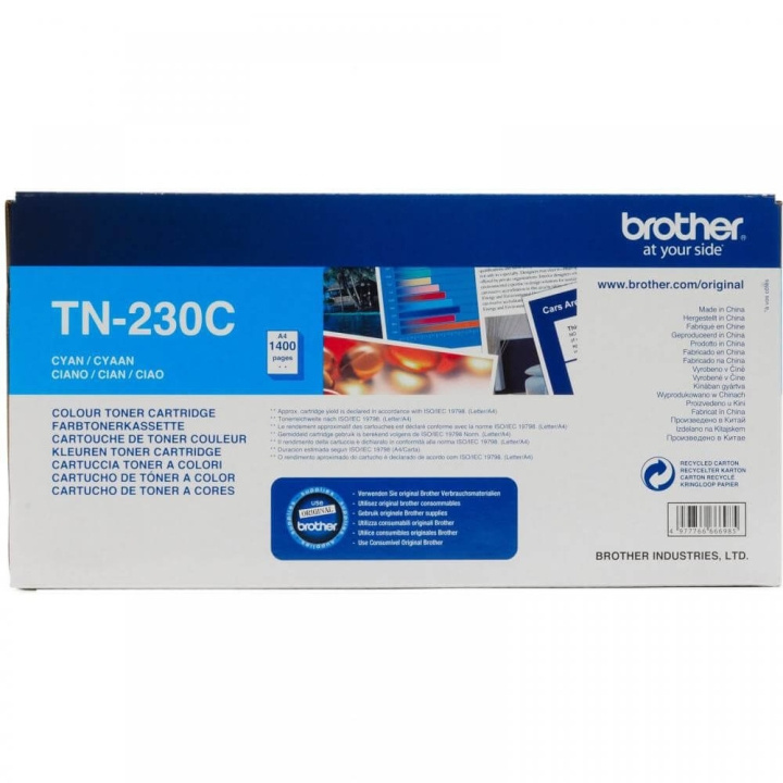 Brother Toner TN230C TN-230 Cyan in the group COMPUTERS & PERIPHERALS / Printers & Accessories / Ink & Toner / Ink cartridges / Brother at TP E-commerce Nordic AB (C26186)