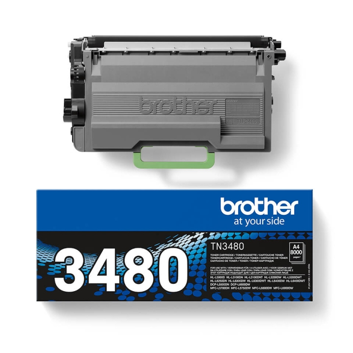 Brother Toner TN3480 TN-3480 Black in the group COMPUTERS & PERIPHERALS / Printers & Accessories / Ink & Toner / Toner / Brother at TP E-commerce Nordic AB (C26249)