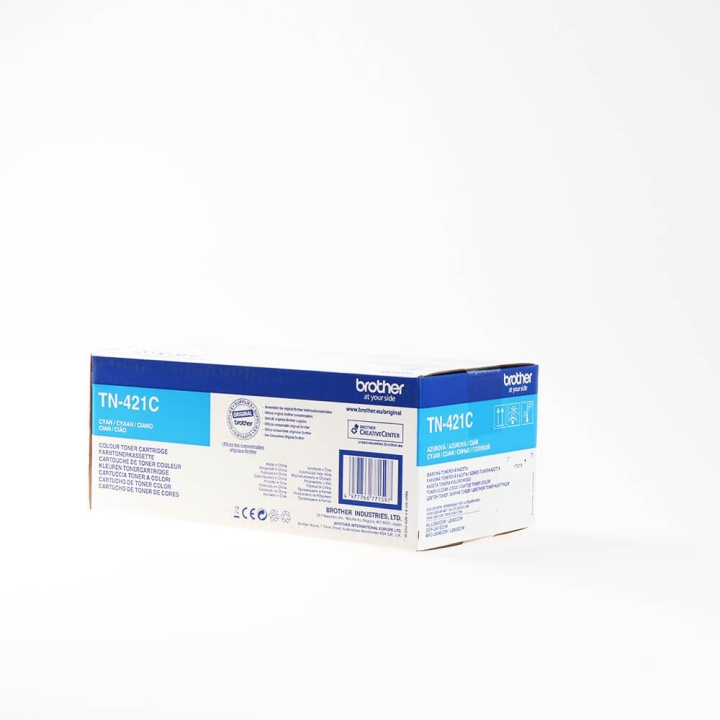 Brother Toner TN421C TN-421 Cyan in the group COMPUTERS & PERIPHERALS / Printers & Accessories / Ink & Toner / Toner / Brother at TP E-commerce Nordic AB (C26253)