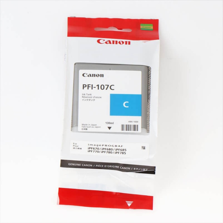 Canon Ink 6706B001 PFI-107 Cyan in the group COMPUTERS & PERIPHERALS / Printers & Accessories / Ink & Toner / Toner / Canon at TP E-commerce Nordic AB (C26322)