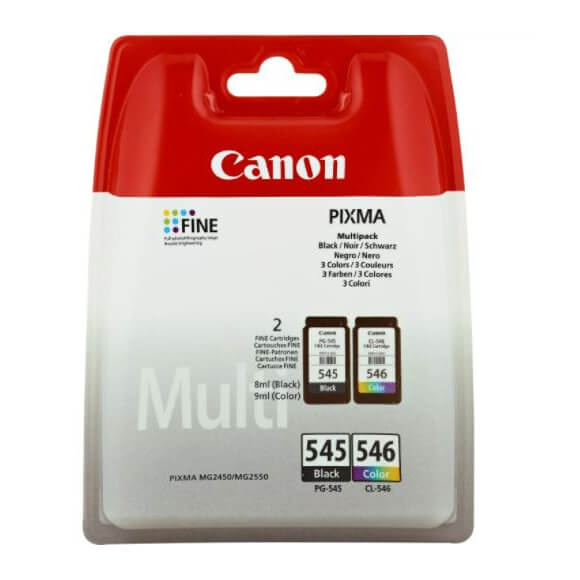 Canon Ink 8287B005 PG-545/CL-546 Multipack in the group COMPUTERS & PERIPHERALS / Printers & Accessories / Ink & Toner / Toner / Canon at TP E-commerce Nordic AB (C26329)