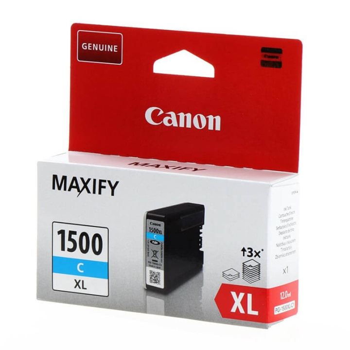 Canon Ink 9193B001 PGI-1500XL Cyan in the group COMPUTERS & PERIPHERALS / Printers & Accessories / Ink & Toner / Toner / Canon at TP E-commerce Nordic AB (C26339)