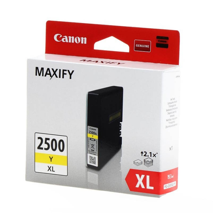 Canon Ink 9267B001 PGI-2500XL Yellow in the group COMPUTERS & PERIPHERALS / Printers & Accessories / Ink & Toner / Toner / Canon at TP E-commerce Nordic AB (C26348)