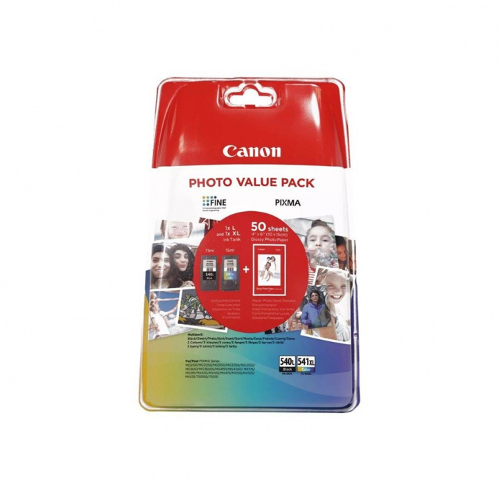 Canon Ink 5224B007 PG-540L/CL-541XL Multipack + Paper in the group COMPUTERS & PERIPHERALS / Printers & Accessories / Ink & Toner / Toner / Canon at TP E-commerce Nordic AB (C26387)