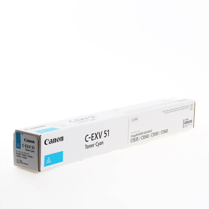 Canon Toner 0482C002 C-EXV 51 Cyan in the group COMPUTERS & PERIPHERALS / Printers & Accessories / Ink & Toner / Toner / Canon at TP E-commerce Nordic AB (C26398)