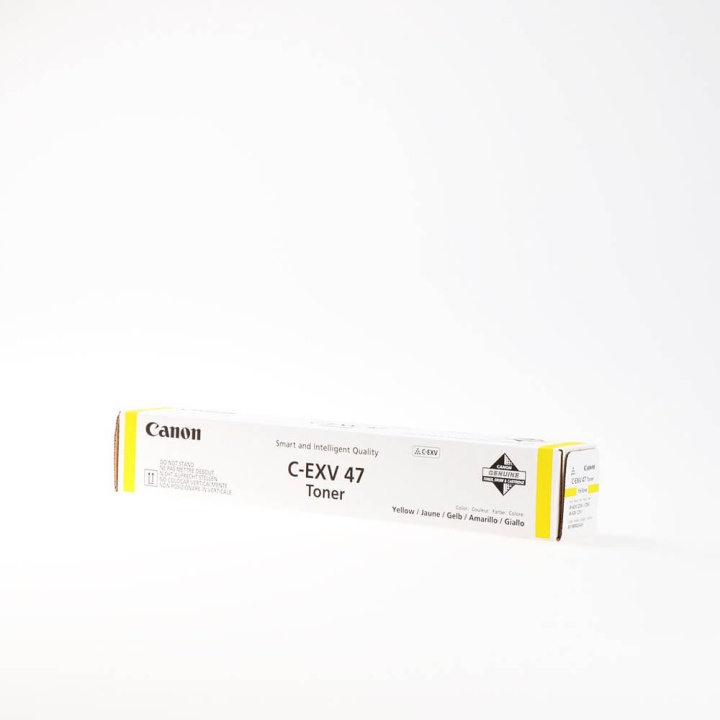 Canon Toner 8519B002 C-EXV 47 Yellow in the group COMPUTERS & PERIPHERALS / Printers & Accessories / Ink & Toner / Toner / Canon at TP E-commerce Nordic AB (C26434)
