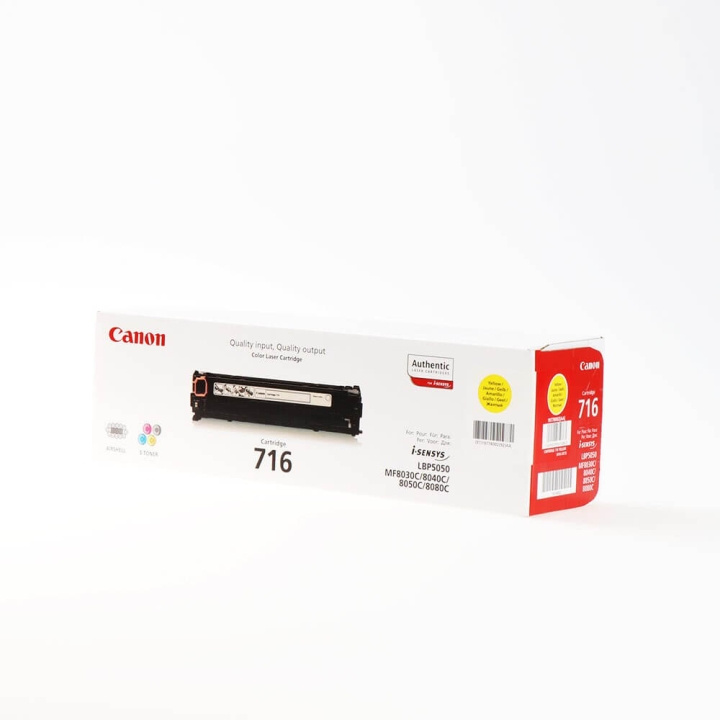 Canon Toner 1977B002 716 Yellow in the group COMPUTERS & PERIPHERALS / Printers & Accessories / Ink & Toner / Toner / Canon at TP E-commerce Nordic AB (C26491)