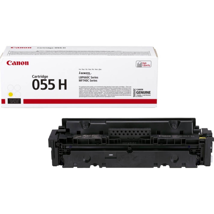 Canon Toner 3017C002 055H Yellow in the group COMPUTERS & PERIPHERALS / Printers & Accessories / Ink & Toner / Toner / Canon at TP E-commerce Nordic AB (C26526)
