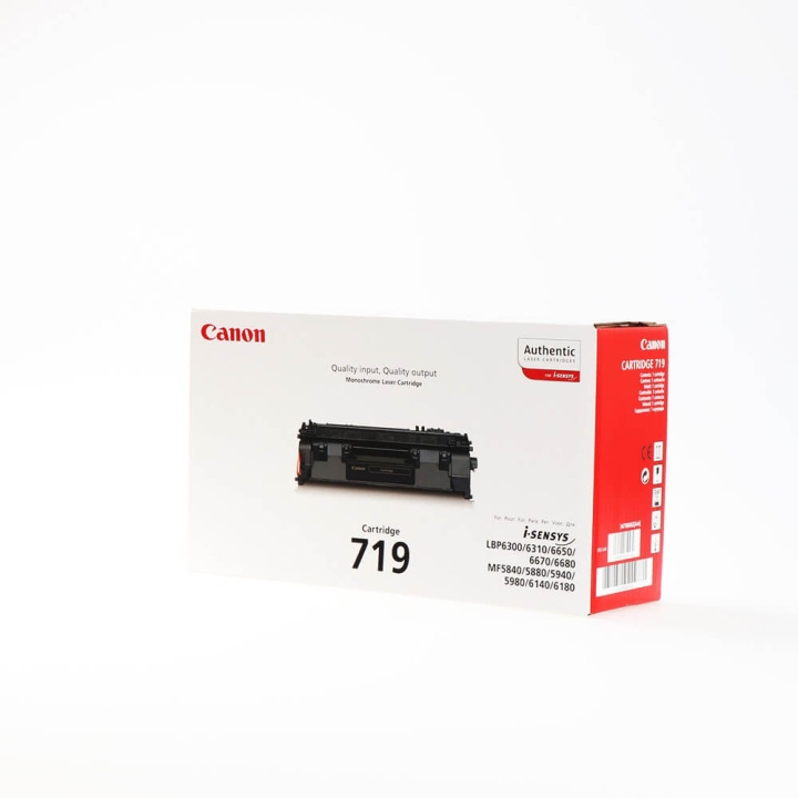Canon Toner 3479B002 719 Black in the group COMPUTERS & PERIPHERALS / Printers & Accessories / Ink & Toner / Toner / Canon at TP E-commerce Nordic AB (C26542)