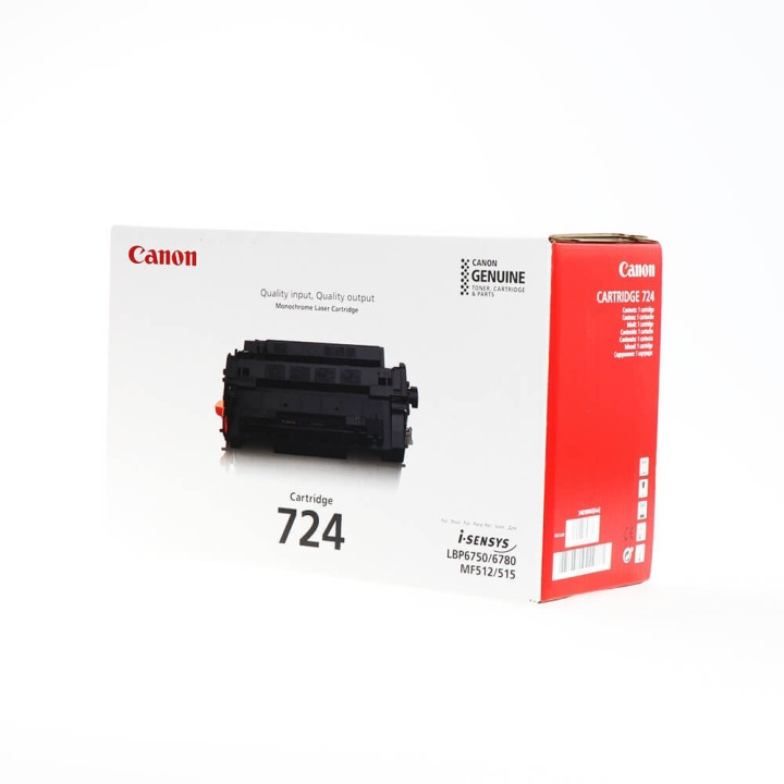 Canon Toner 3481B002 724 Black in the group COMPUTERS & PERIPHERALS / Printers & Accessories / Ink & Toner / Toner / Canon at TP E-commerce Nordic AB (C26544)