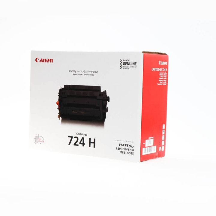 Canon Toner 3482B002 724H Black in the group COMPUTERS & PERIPHERALS / Printers & Accessories / Ink & Toner / Toner / Canon at TP E-commerce Nordic AB (C26545)