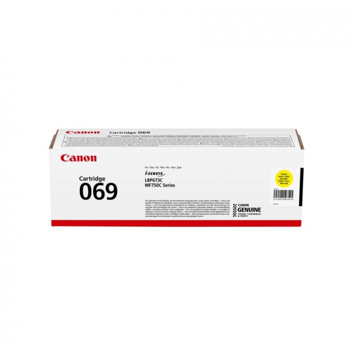 Canon Toner 5091C002 069 Yellow in the group COMPUTERS & PERIPHERALS / Printers & Accessories / Ink & Toner / Toner / Canon at TP E-commerce Nordic AB (C26592)