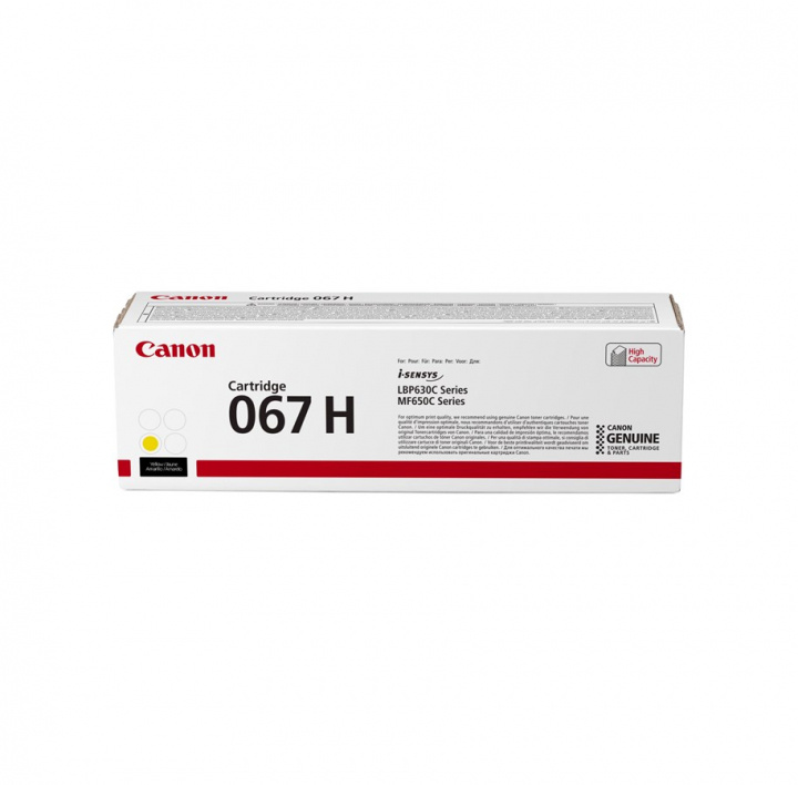 Canon Toner 5103C002 067H Yellow in the group COMPUTERS & PERIPHERALS / Printers & Accessories / Ink & Toner / Toner / Canon at TP E-commerce Nordic AB (C26613)