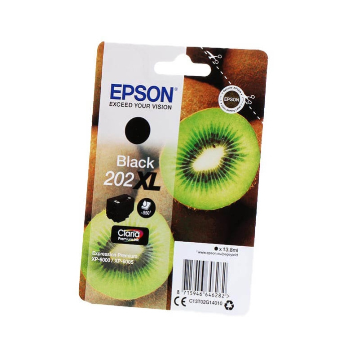 EPSON Ink C13T02G14010 202XL Black, Kiwi in the group COMPUTERS & PERIPHERALS / Printers & Accessories / Ink & Toner / Ink cartridges / Epson at TP E-commerce Nordic AB (C26677)