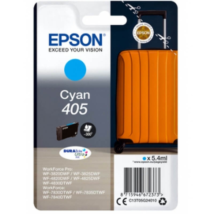 EPSON Ink C13T05G24010 405 Cyan, Suitcase in the group COMPUTERS & PERIPHERALS / Printers & Accessories / Ink & Toner / Ink cartridges / Epson at TP E-commerce Nordic AB (C26710)