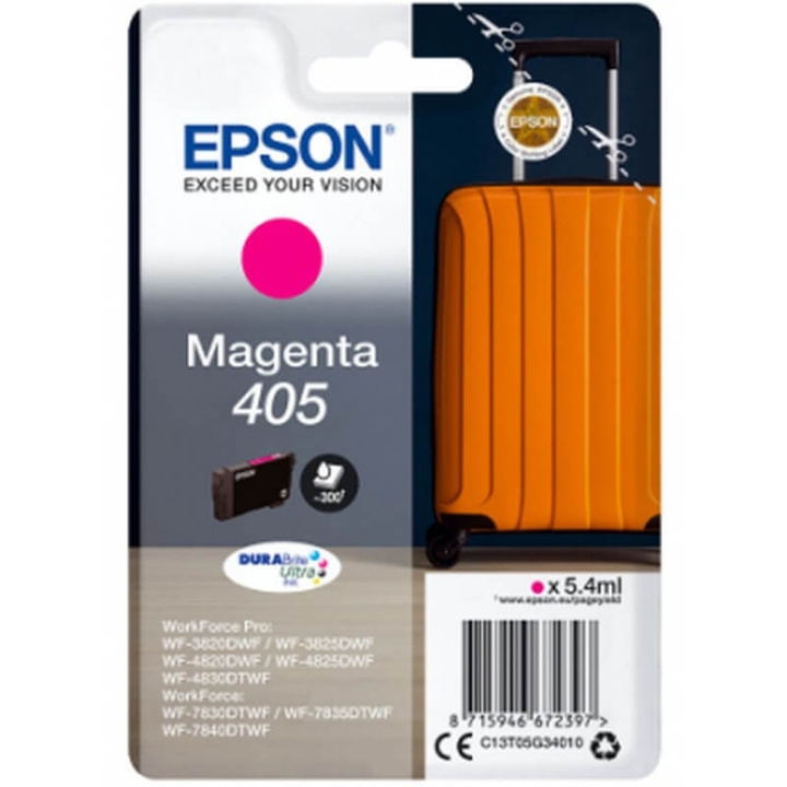 EPSON Ink C13T05G34010 405 Magenta, Suitcase in the group COMPUTERS & PERIPHERALS / Printers & Accessories / Ink & Toner / Ink cartridges / Epson at TP E-commerce Nordic AB (C26711)