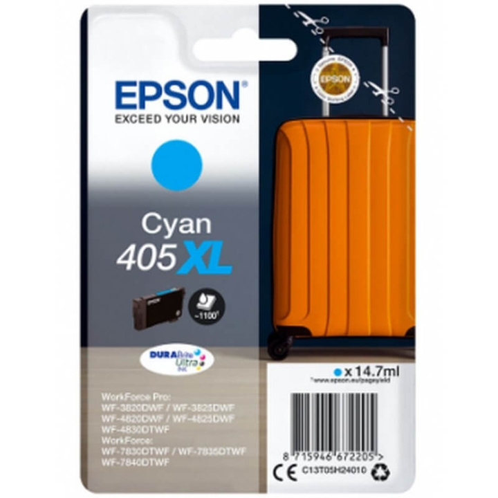 EPSON Ink C13T05H24010 405XL Cyan, Suitcase in the group COMPUTERS & PERIPHERALS / Printers & Accessories / Ink & Toner / Ink cartridges / Epson at TP E-commerce Nordic AB (C26715)