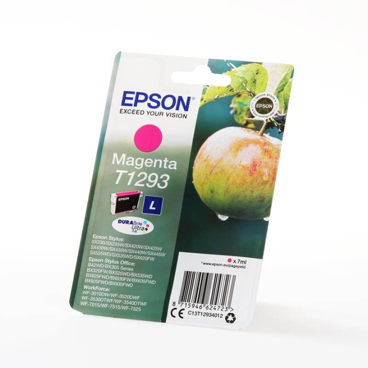EPSON Ink C13T12934012 T1293 Magenta, Apple in the group COMPUTERS & PERIPHERALS / Printers & Accessories / Ink & Toner / Ink cartridges / Epson at TP E-commerce Nordic AB (C26755)