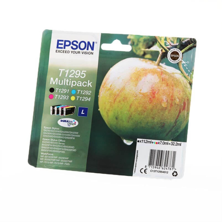 EPSON Ink C13T12954012 T1295 Multipack, Apple in the group COMPUTERS & PERIPHERALS / Printers & Accessories / Ink & Toner / Ink cartridges / Epson at TP E-commerce Nordic AB (C26757)
