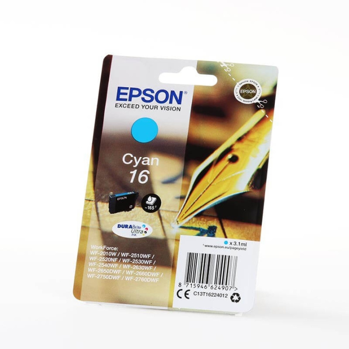 EPSON Ink C13T16224012 16 Cyan, Pen and Crossword in the group COMPUTERS & PERIPHERALS / Printers & Accessories / Ink & Toner / Ink cartridges / Epson at TP E-commerce Nordic AB (C26764)