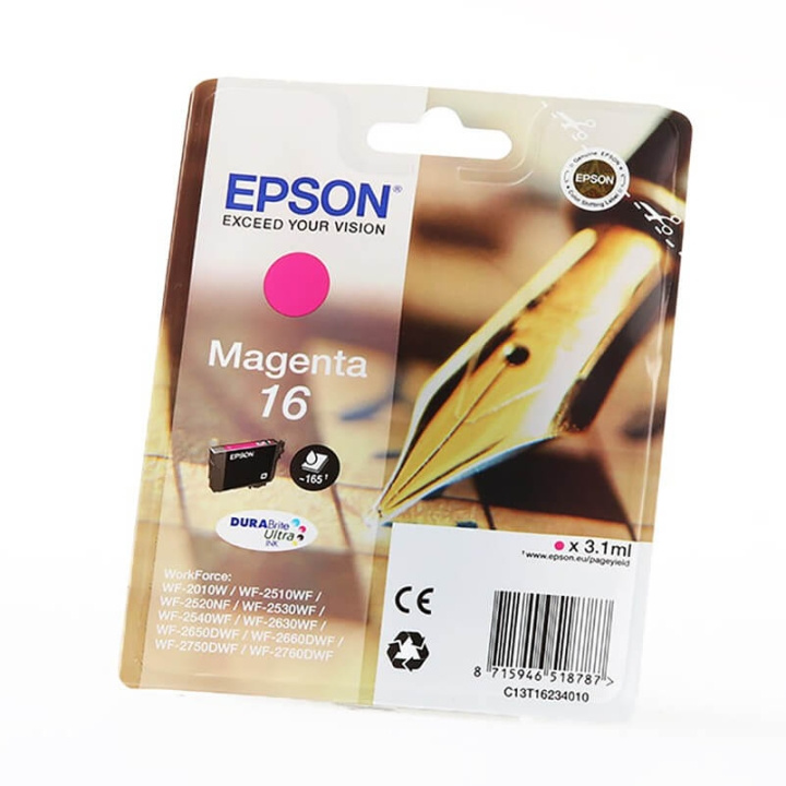 EPSON Ink C13T16234012 16 Magenta, Pen and Crossword in the group COMPUTERS & PERIPHERALS / Printers & Accessories / Ink & Toner / Ink cartridges / Epson at TP E-commerce Nordic AB (C26765)