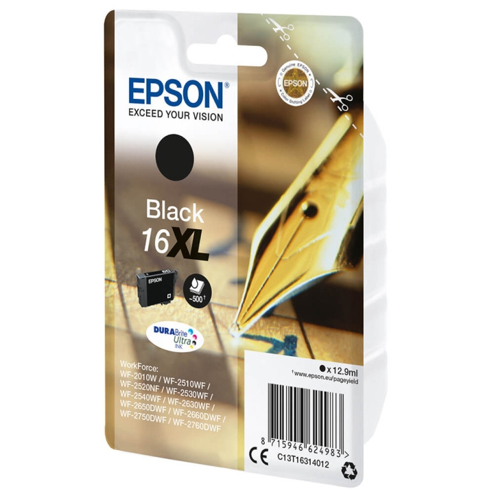 EPSON Ink C13T16314012 16XL Black, Pen and Crossword in the group COMPUTERS & PERIPHERALS / Printers & Accessories / Ink & Toner / Ink cartridges / Epson at TP E-commerce Nordic AB (C26768)