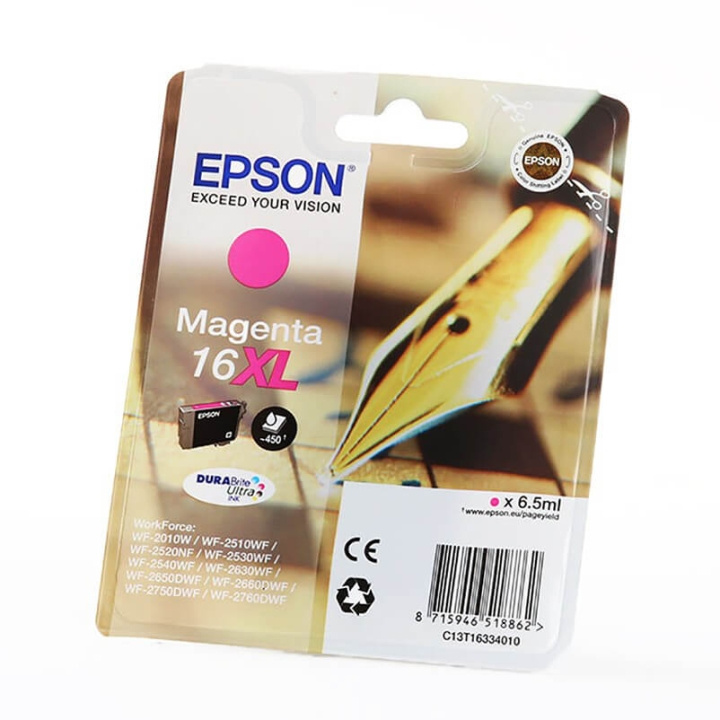 EPSON Ink C13T16334012 16XL Magenta, Pen and Crossword in the group COMPUTERS & PERIPHERALS / Printers & Accessories / Ink & Toner / Ink cartridges / Epson at TP E-commerce Nordic AB (C26770)