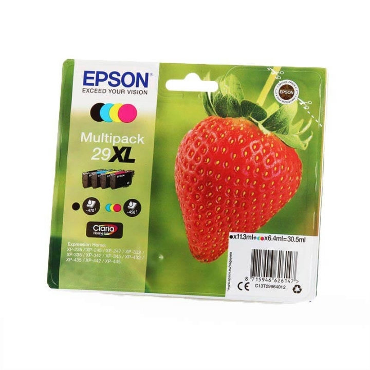 EPSON Ink C13T29964012 29XL Multipack, Strawberry in the group COMPUTERS & PERIPHERALS / Printers & Accessories / Ink & Toner / Ink cartridges / Epson at TP E-commerce Nordic AB (C26816)